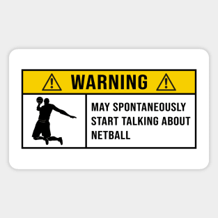 Funny Netball Quote Magnet